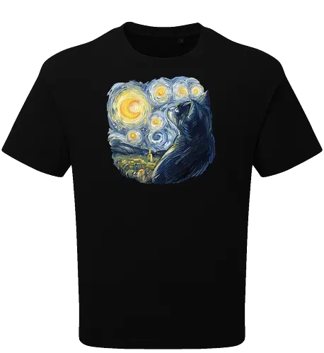 Cat in the Starry Night