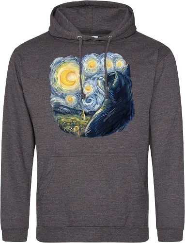 Cat in the Starry Night