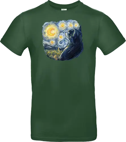 Cat in the Starry Night