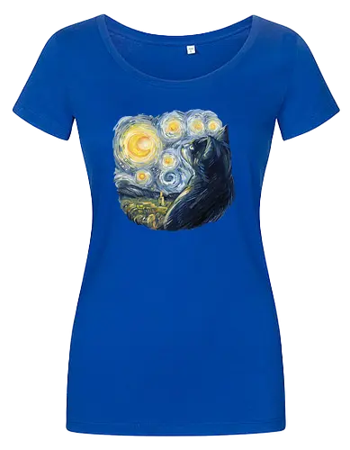 Cat in the Starry Night