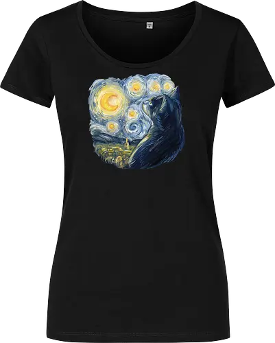 Cat in the Starry Night