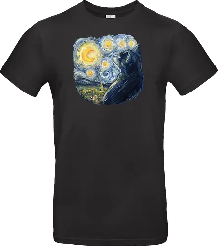 Cat in the Starry Night