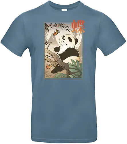 The Panda and the Butterfly - panda, bambus - Standard T-Shirt