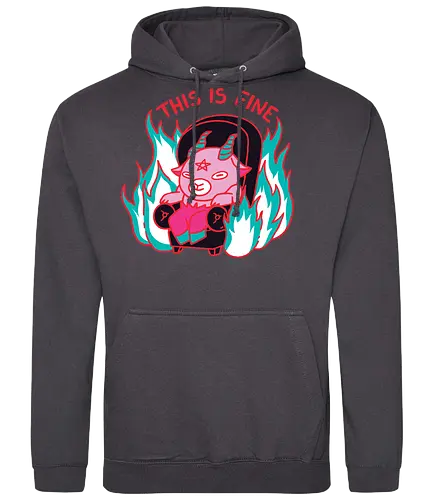 This is Fine - devil, hell, warm - Standard Hoodie