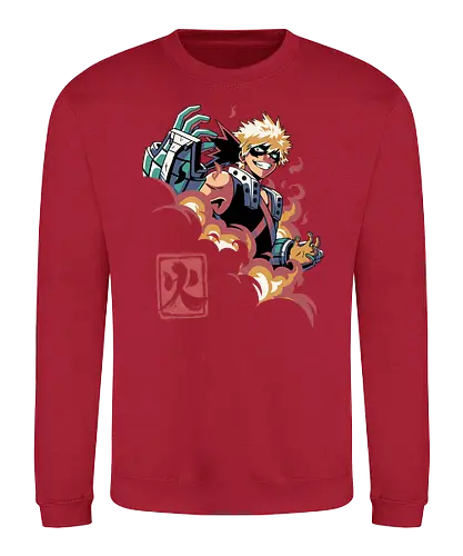 The Explosion - MhA, academia, katsuki bakugo, bakugou, anime, manga - Sweatshirt