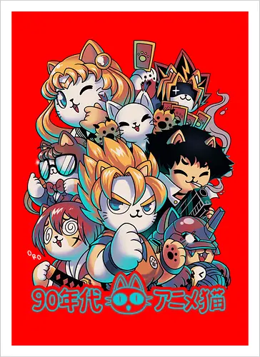 90s Anime Neko