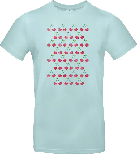 Little Cherries Stencil Pattern Rough