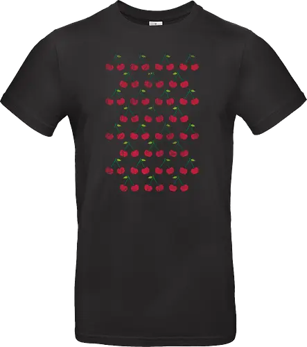 Little Cherries Stencil Pattern Rough