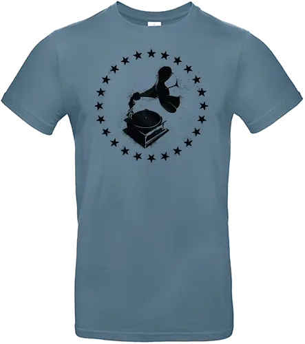 Grammophon Stencil - music, classic, vinyl, musik - Standard T-Shirt