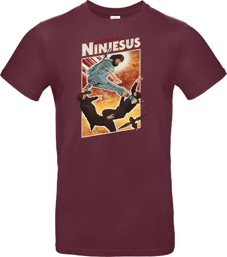 Ninjesus - jesus, ninja, 90s, 80s, movie, poster, awesome - Standard T-Shirt