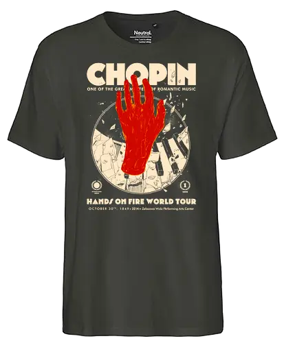 Chopin - Chopin, music, Klassik, Klavier, Tour - Fairtrade T-Shirt