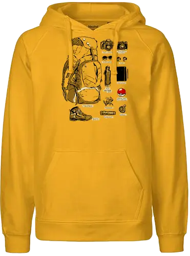 The Explorer Kit - outdoor, gaming, pocket, monster, Kit, travel - Fairtrade Hoodie
