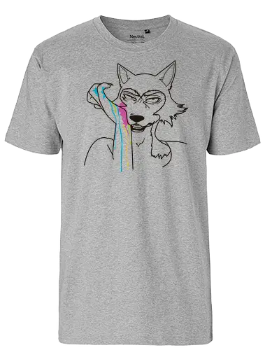 Paint v2 - wolf, Legoshi, anime, Furry, bst - Fairtrade T-Shirt