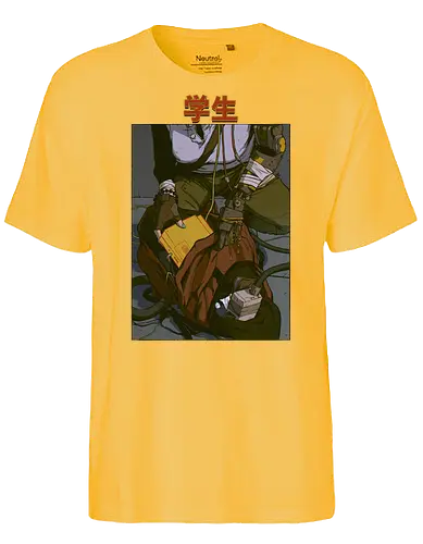 Student - comic, cyborg, cyberpunk, robot, scifi - Fairtrade T-Shirt