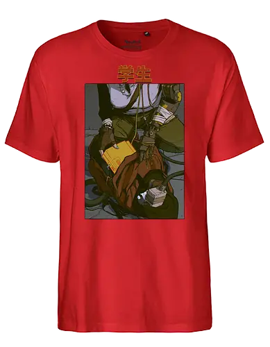 Student - comic, cyborg, cyberpunk, robot, scifi - Fairtrade T-Shirt