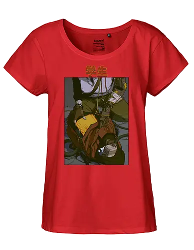 Student - comic, cyborg, cyberpunk, robot, scifi - Fairtrade Girl Shirt