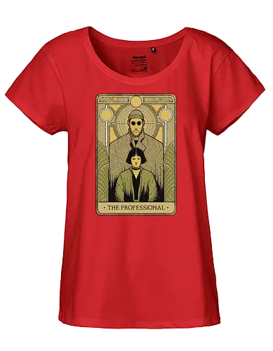 The Professional - movie, léon, leon der profi, Leon the professional, Matilda, tarot, mashup - Fairtrade Girl Shirt