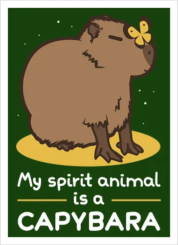 My spirit animal is a capybara