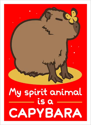 My spirit animal is a capybara