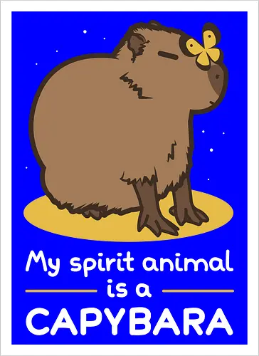 My spirit animal is a capybara