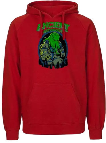 Ancient Astronaut - cthulhu, astronaut, Ancient Alien, fun, hp lovecraft, lovecraft, grt old one - Fairtrade Hoodie