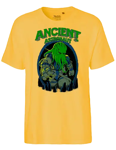 Ancient Astronaut - cthulhu, astronaut, Ancient Alien, fun, hp lovecraft, lovecraft, grt old one - Fairtrade T-Shirt