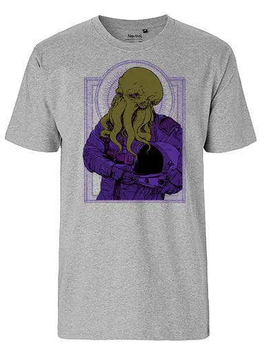 The First Astronaut - cthulhu, astronaut, fantasy, hp lovecraft, lovecraft, grt old oConsole - Fairtrade T-Shirt