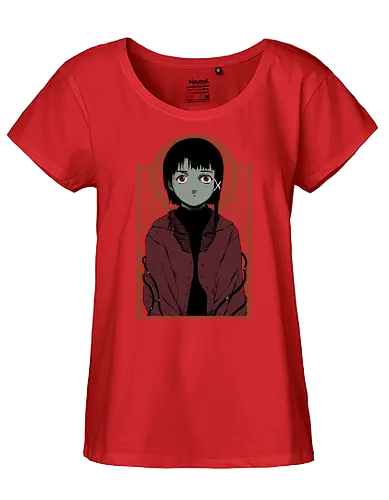 Serial Experiment - Lain, Serial Experiments Lain, anime, cyberpunk, scifi - Fairtrade Girl Shirt