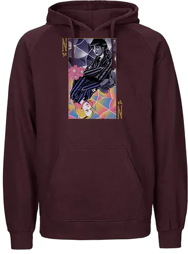 Beautiful Contrast - raven, series, contrast, card, wednesday - Fairtrade Hoodie