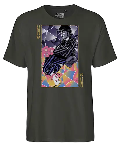 Beautiful Contrast - raven, series, contrast, card, wednesday - Fairtrade T-Shirt