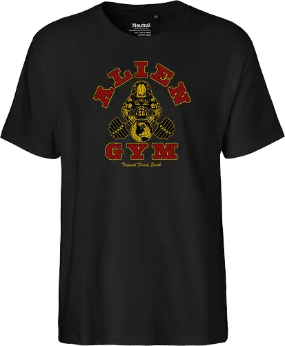 Alien Gym - alien, gym, predator - Fairtrade T-Shirt