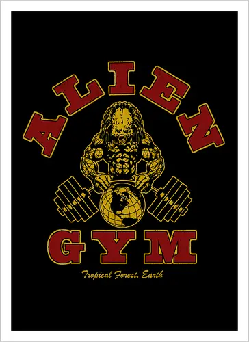 Alien Gym - alien, gym, predator - Artprint
