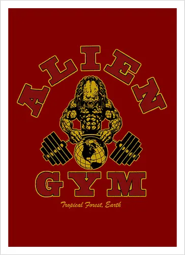 Alien Gym - alien, gym, predator - Artprint