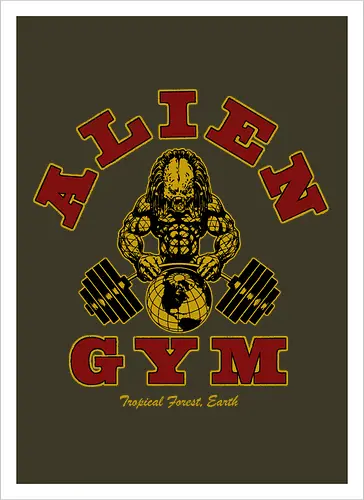 Alien Gym - alien, gym, predator - Artprint