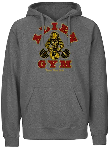 Alien Gym - alien, gym, predator - Fairtrade Hoodie