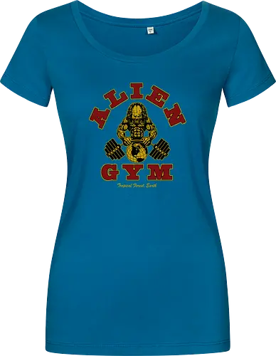 Alien Gym - alien, gym, predator - Women T-Shirt