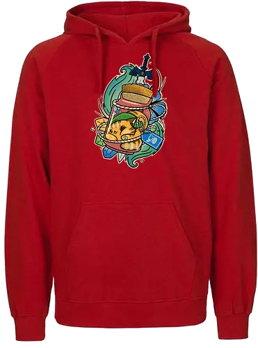 Milk in Bottle - cat, katze, Potion, Milch, milk, gaming, Hero of Time - Fairtrade Hoodie