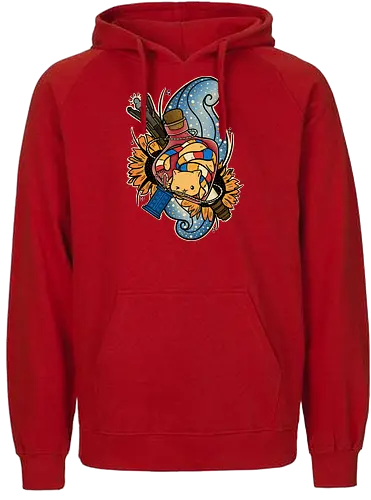 Timey Wimey in Bottle - katze, cat, Potion, doctor, who, time, tardis - Fairtrade Hoodie