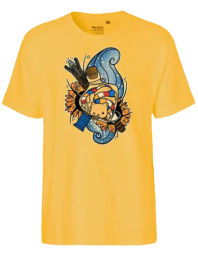 Timey Wimey in Bottle - katze, cat, Potion, doctor, who, time, tardis - Fairtrade T-Shirt