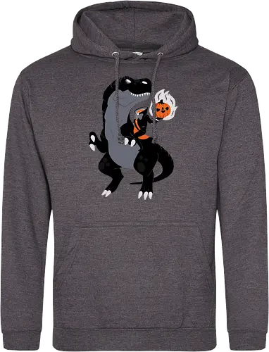 Headless Horseman riding a Dinosaur