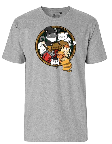 The Furrlowship of the Ring - Fellowship, cat, katze, magic, fantasy - Fairtrade T-Shirt