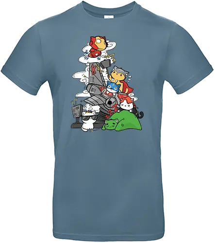 Kittengers - cat, katze, kitty, superhero, comic, hero - Standard T-Shirt