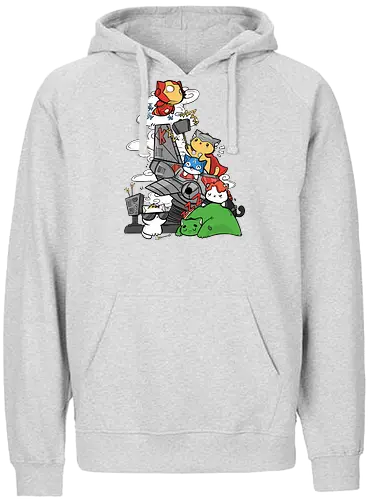 Kittengers - cat, katze, kitty, superhero, comic, hero - Fairtrade Hoodie