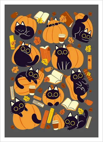 Cats, Pumpkins and Books