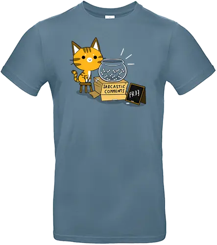 Sarcastic Stand - Sarkasmus, cat, katze, Kommentar, Sarcasm - Standard T-Shirt