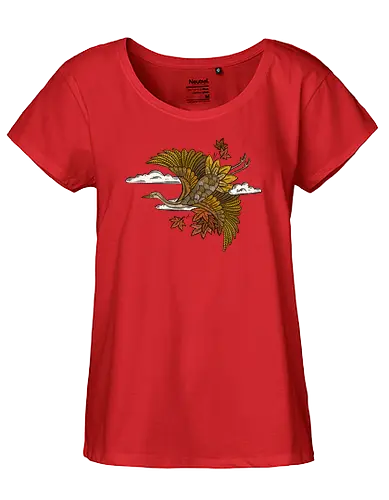 The Japanese Crane. - crane, japan, kranich, bird, spirit, vogel - Fairtrade Girl Shirt