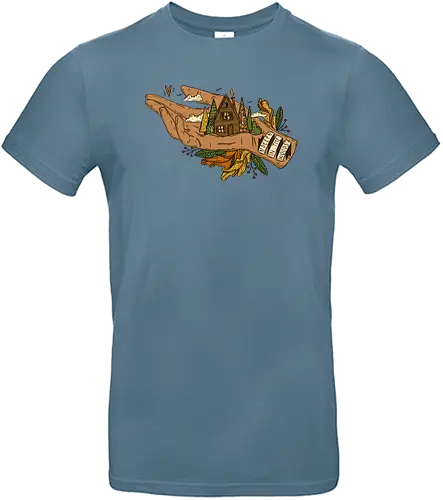 Deep in the woods. - nature, woods, Cabin, art, kunst, natur, outdoor, hutte - Standard T-Shirt