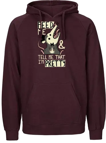 Pretty Possum - opossum, pretty, feed me, hübsch, süß - Fairtrade Hoodie