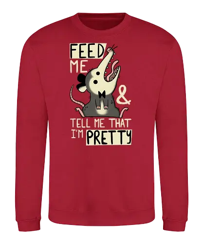 Pretty Possum - opossum, pretty, feed me, hübsch, süß - Sweatshirt