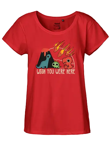 Jurassic Wish - jurassic, dino, dinosaur, Komet, Comet - Fairtrade Girl Shirt